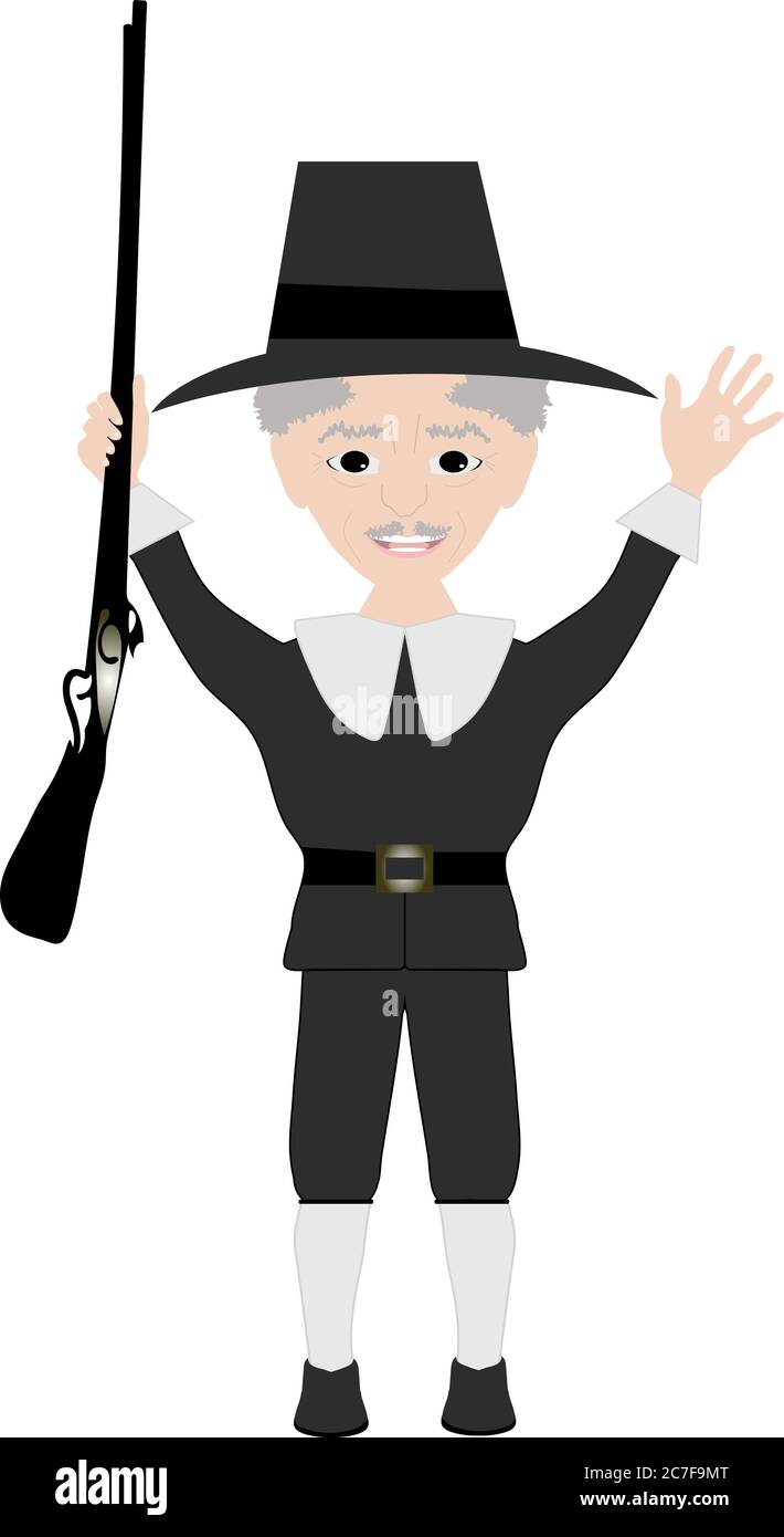 Plymouth, Massachusetts, Padre fondatore, celebra il primo giorno del Ringraziamento Foto Stock