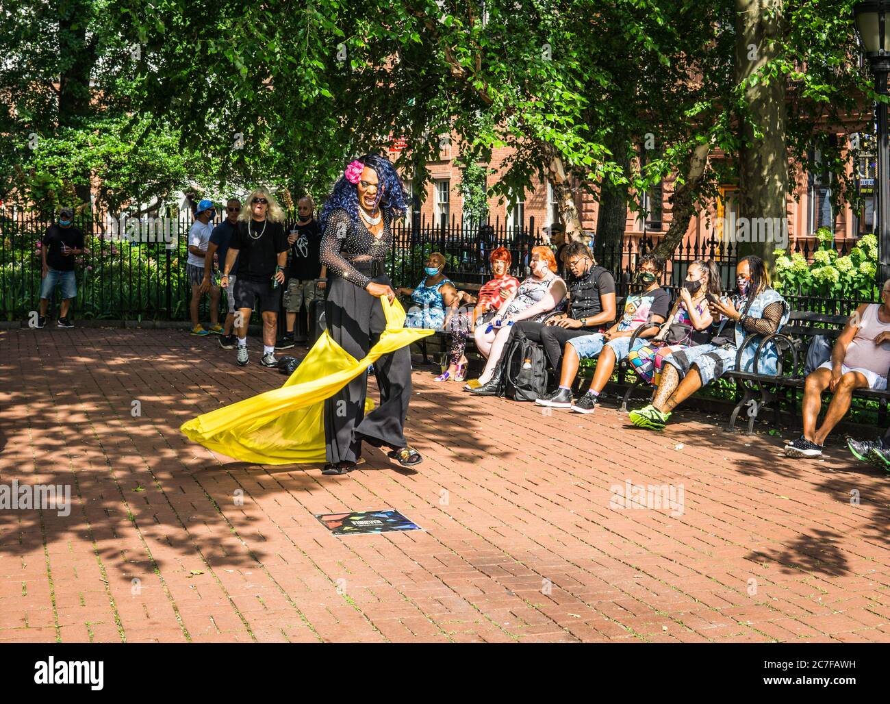 Riconoscimento della storia nera transnazionale allo Stonewall Inn. Foto Stock