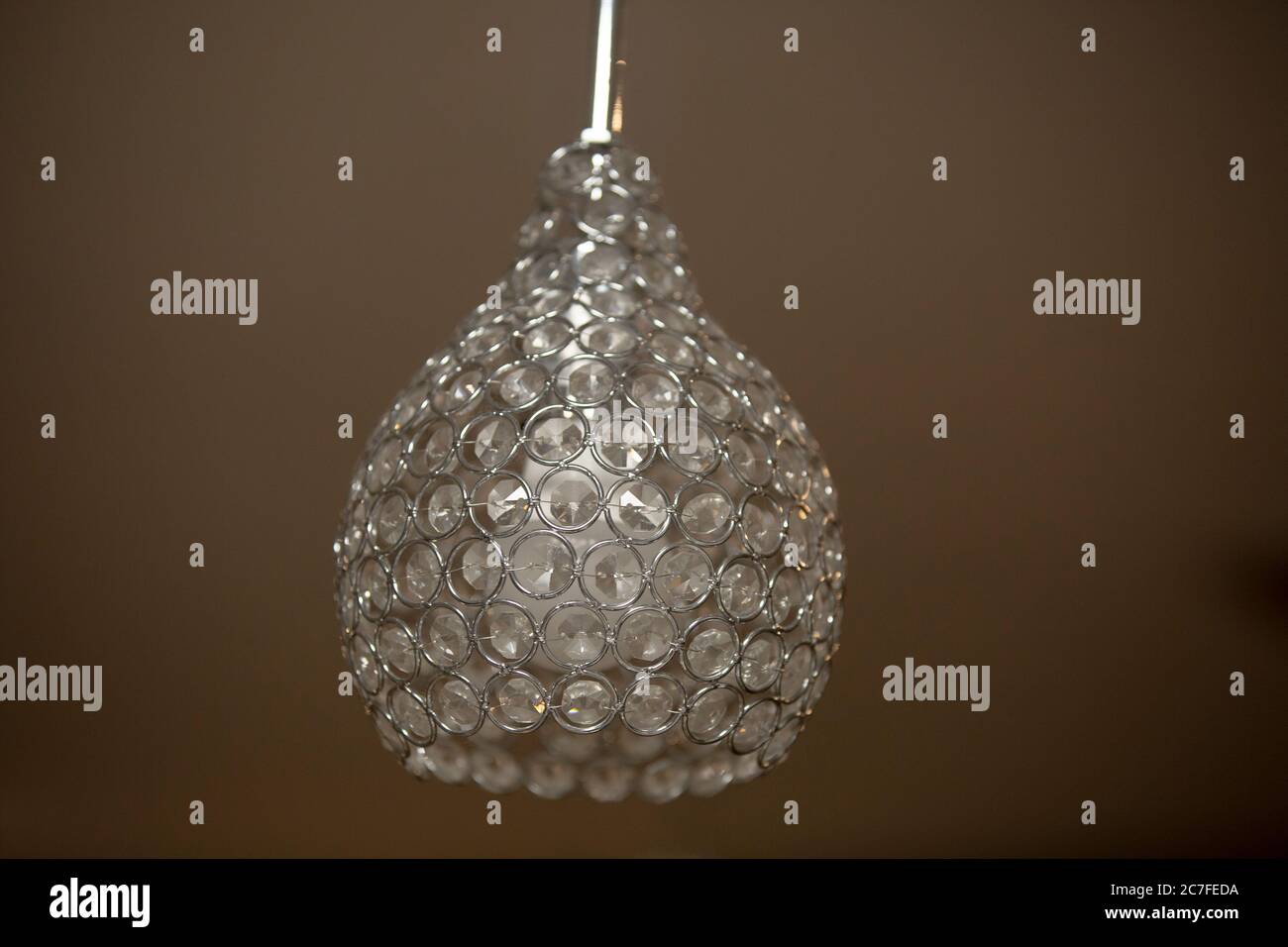 Lampada a cristallo appeso Foto Stock