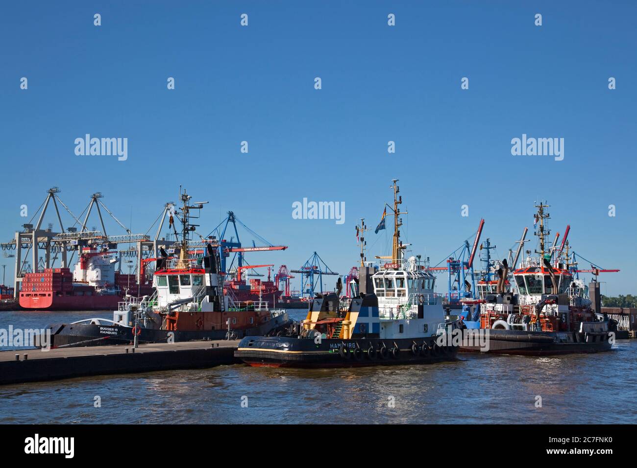 Germania, Amburgo, porto di hamburger, città anseatica Amburgo. Foto Stock