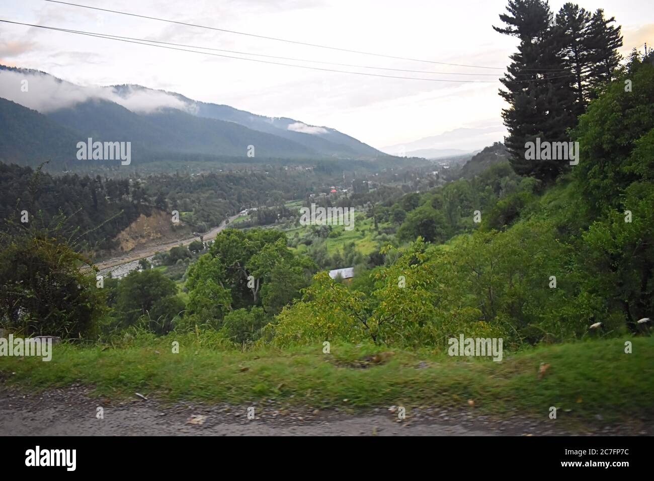Una bella fotografia di paesaggio a Kashmir valle India. Foto Stock
