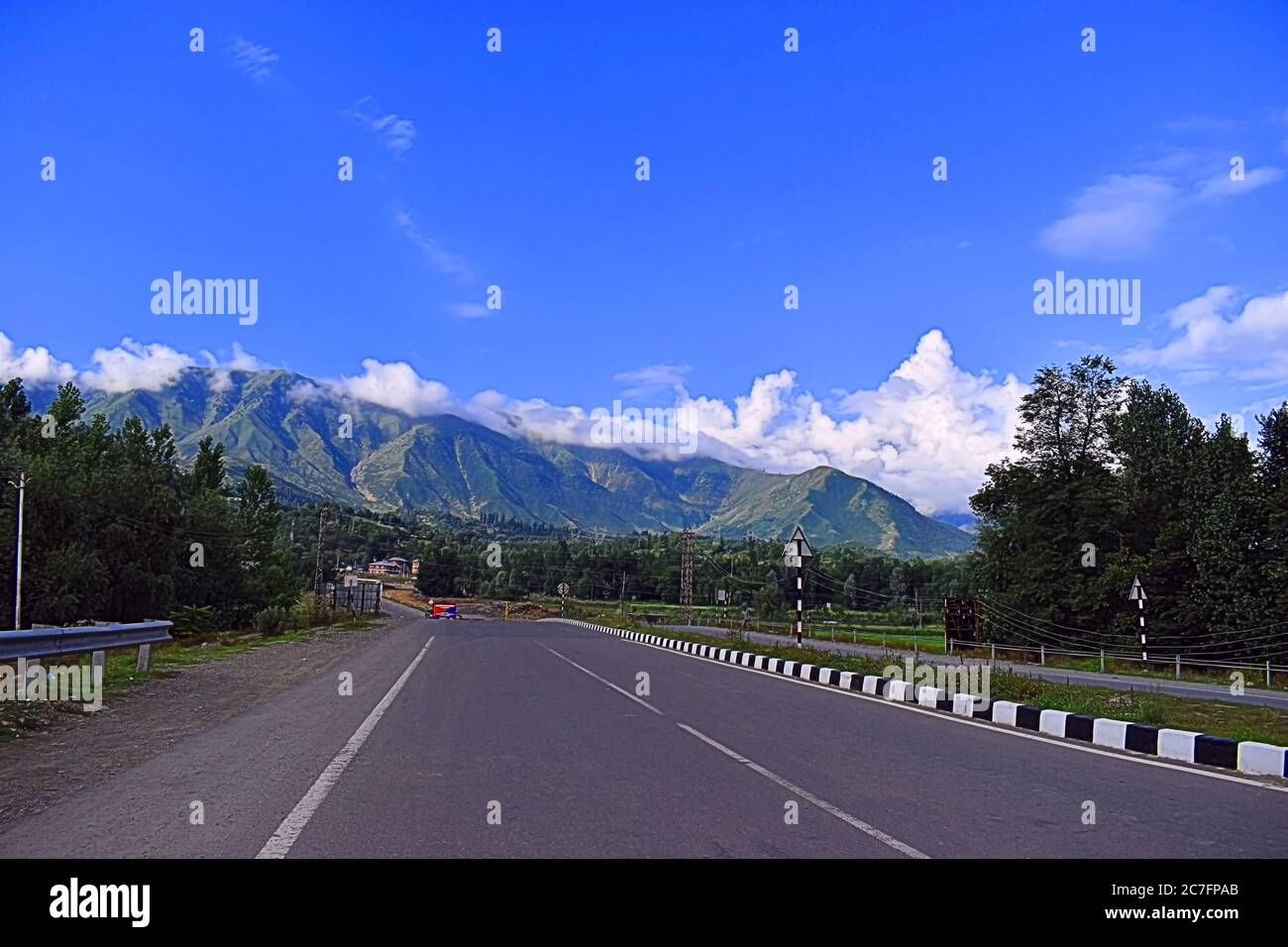 Una bella fotografia di paesaggio a Kashmir valle India. Foto Stock