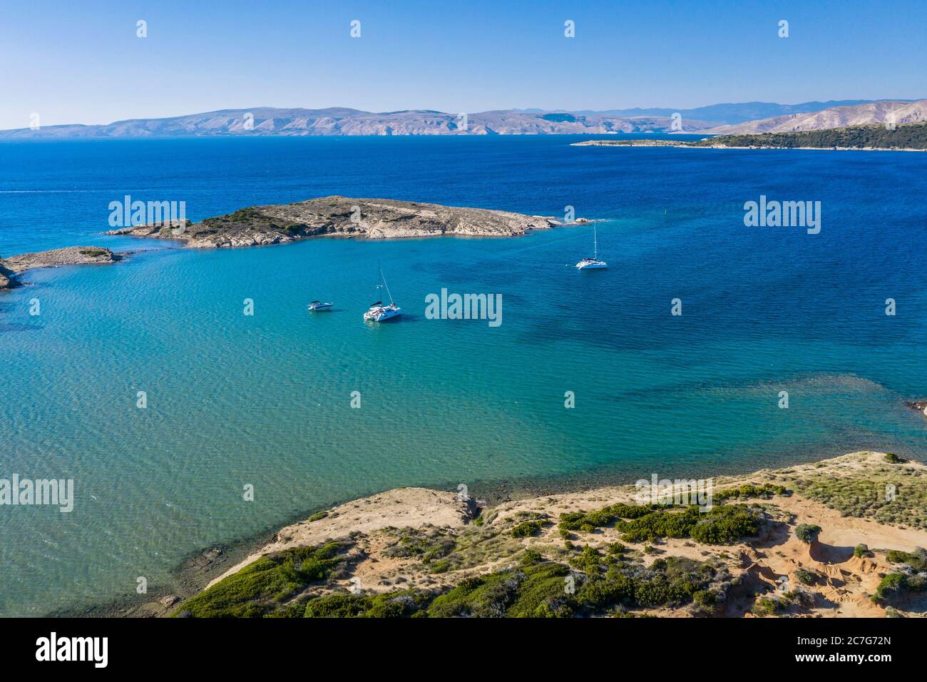 Spiaggia di Rab Foto Stock