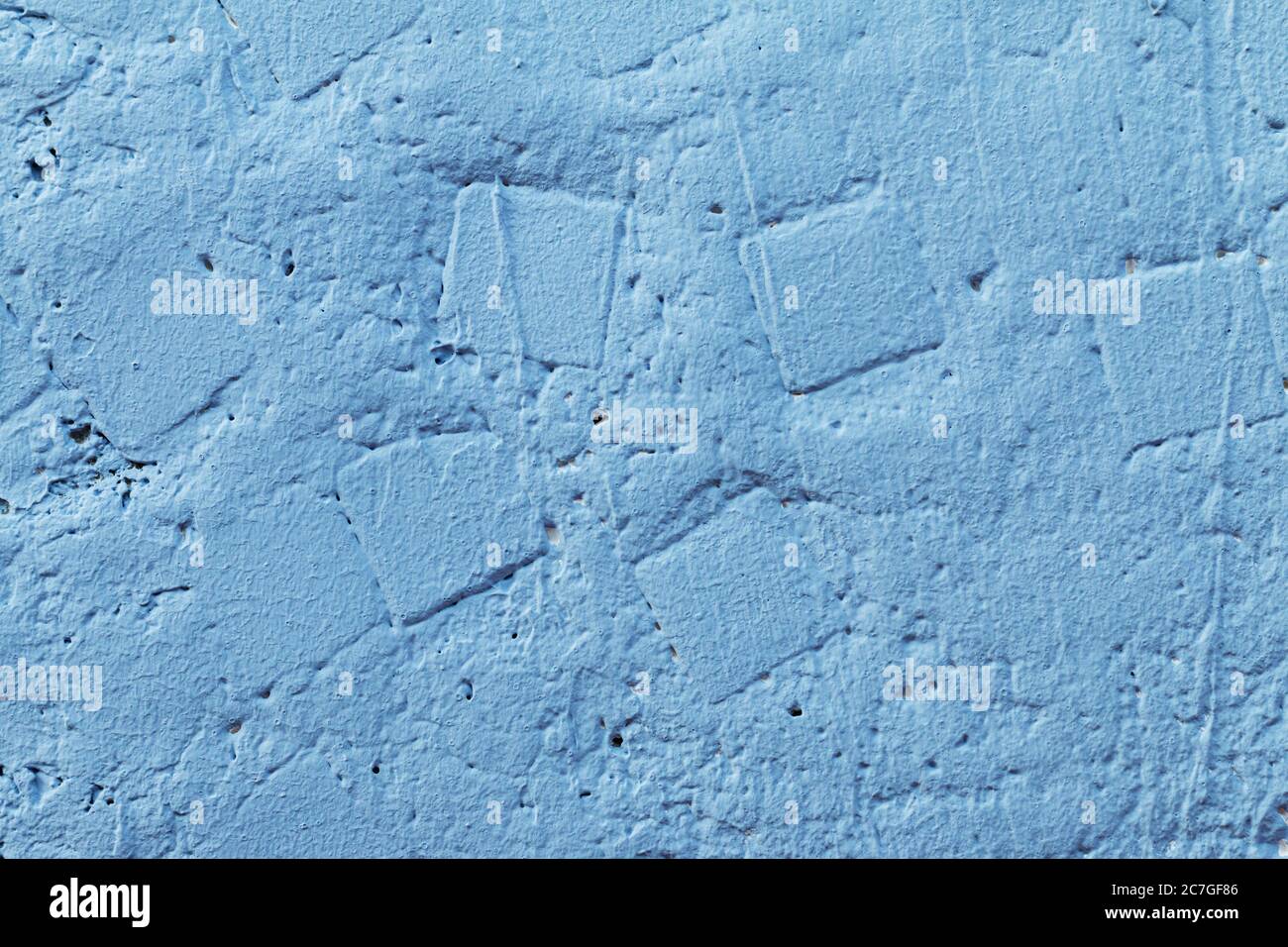 sfondo blu della struttura della parete in cemento Foto Stock
