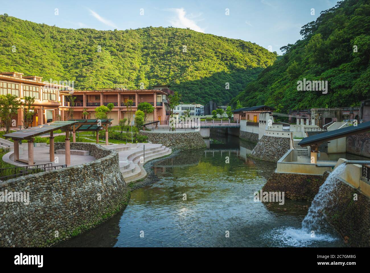 parco delle sorgenti fredde di suao a yilan, taiwan Foto Stock