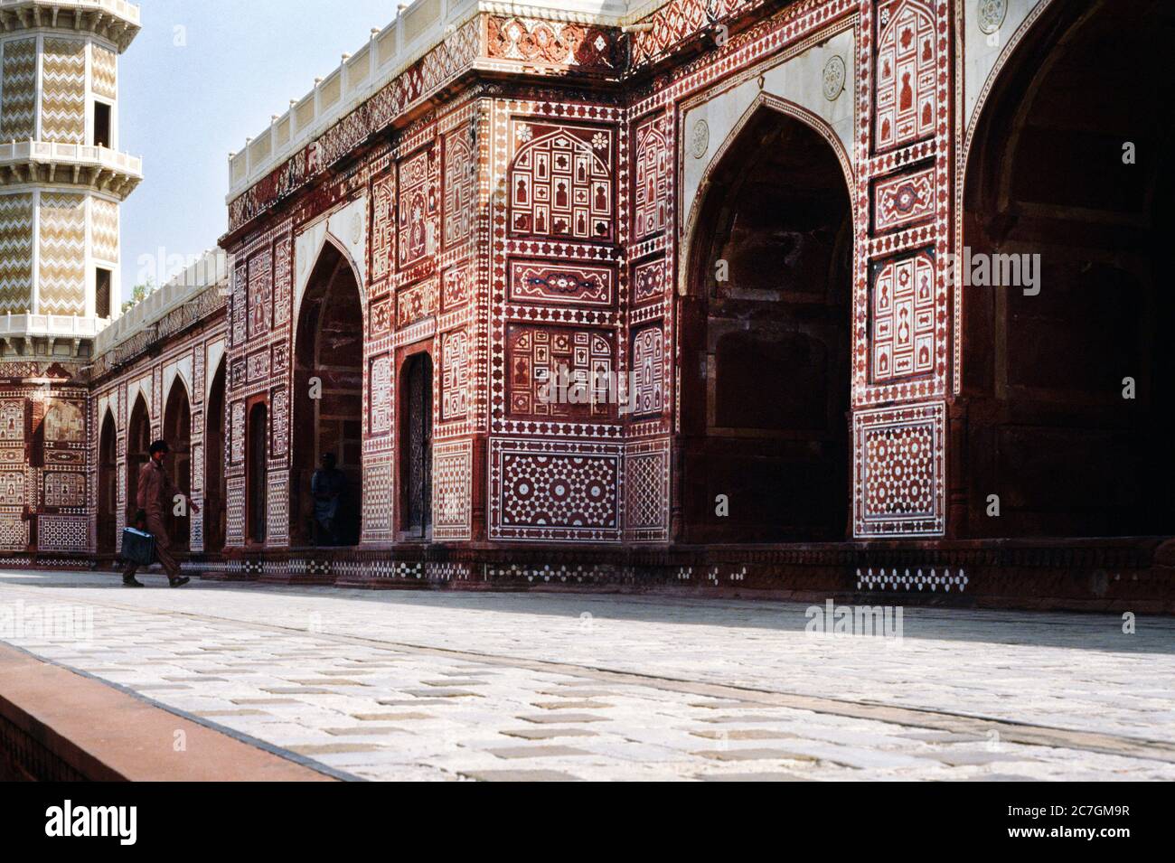 Lahore Pakistan esterno del Mausoleo di Jahangir Foto Stock