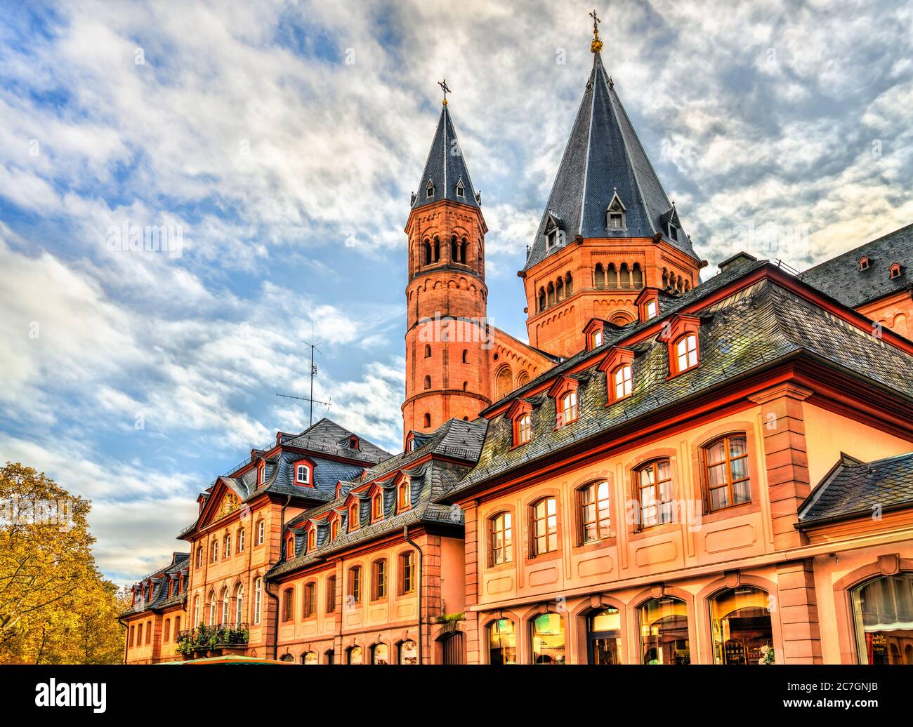 Cattedrale di Magonza in Germania Foto Stock