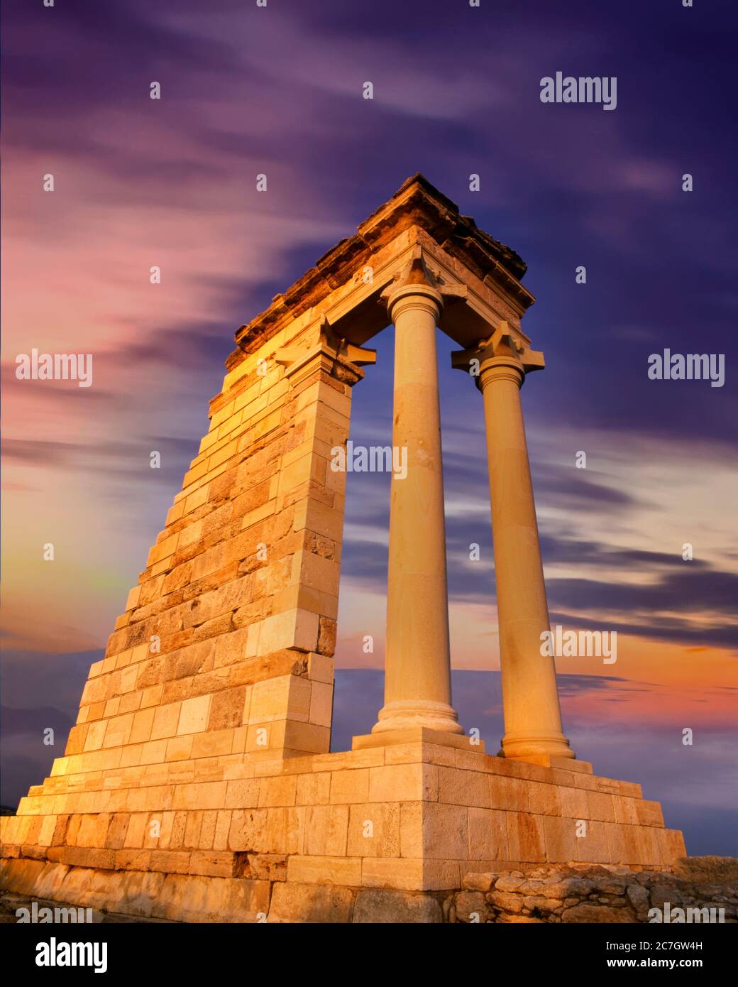 CY - CIPRO: Santuario di Apollo Hylates a Curium Foto Stock