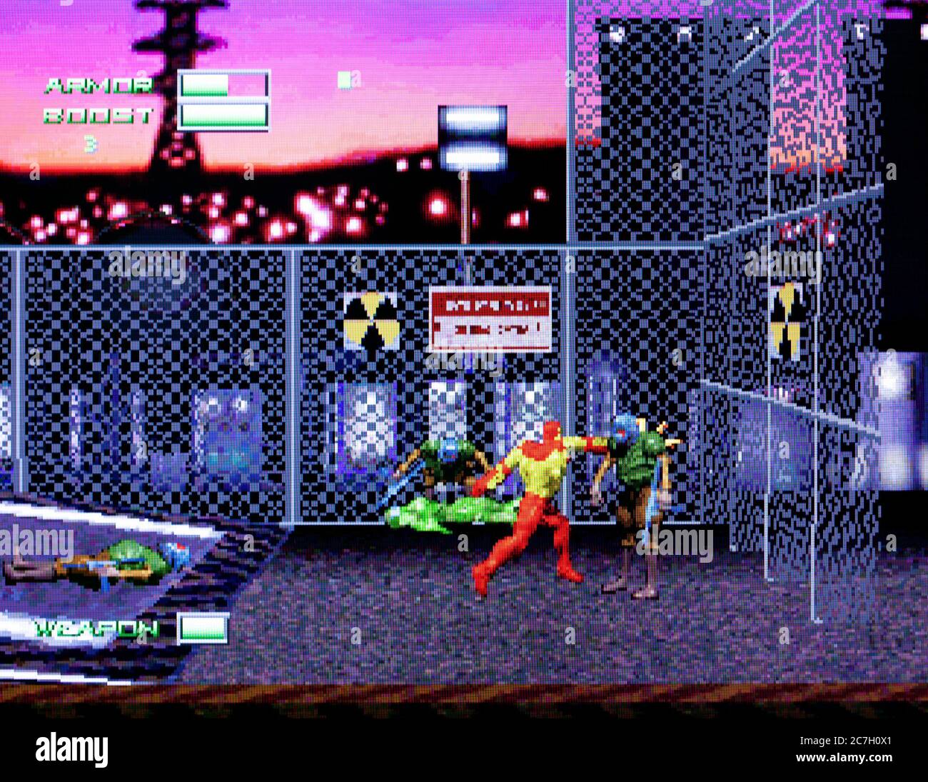 Iron Man X-o Manowar in Heavy Metal - sega Saturn Videogame - solo per uso editoriale Foto Stock