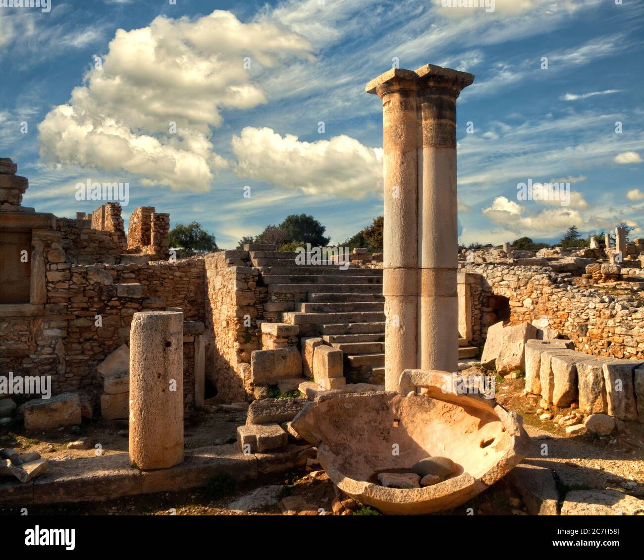 CY - CURIUM: Santuario degli Hylates Apollo a Curium Foto Stock