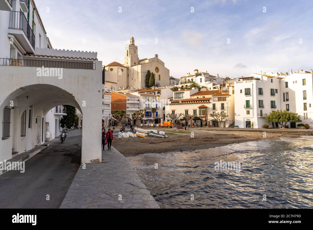Europa, Spagna, Catalogna, Provincia di Girona, Alt Empordà, Cadaqués, vista sulla baia di Cadaqués Foto Stock