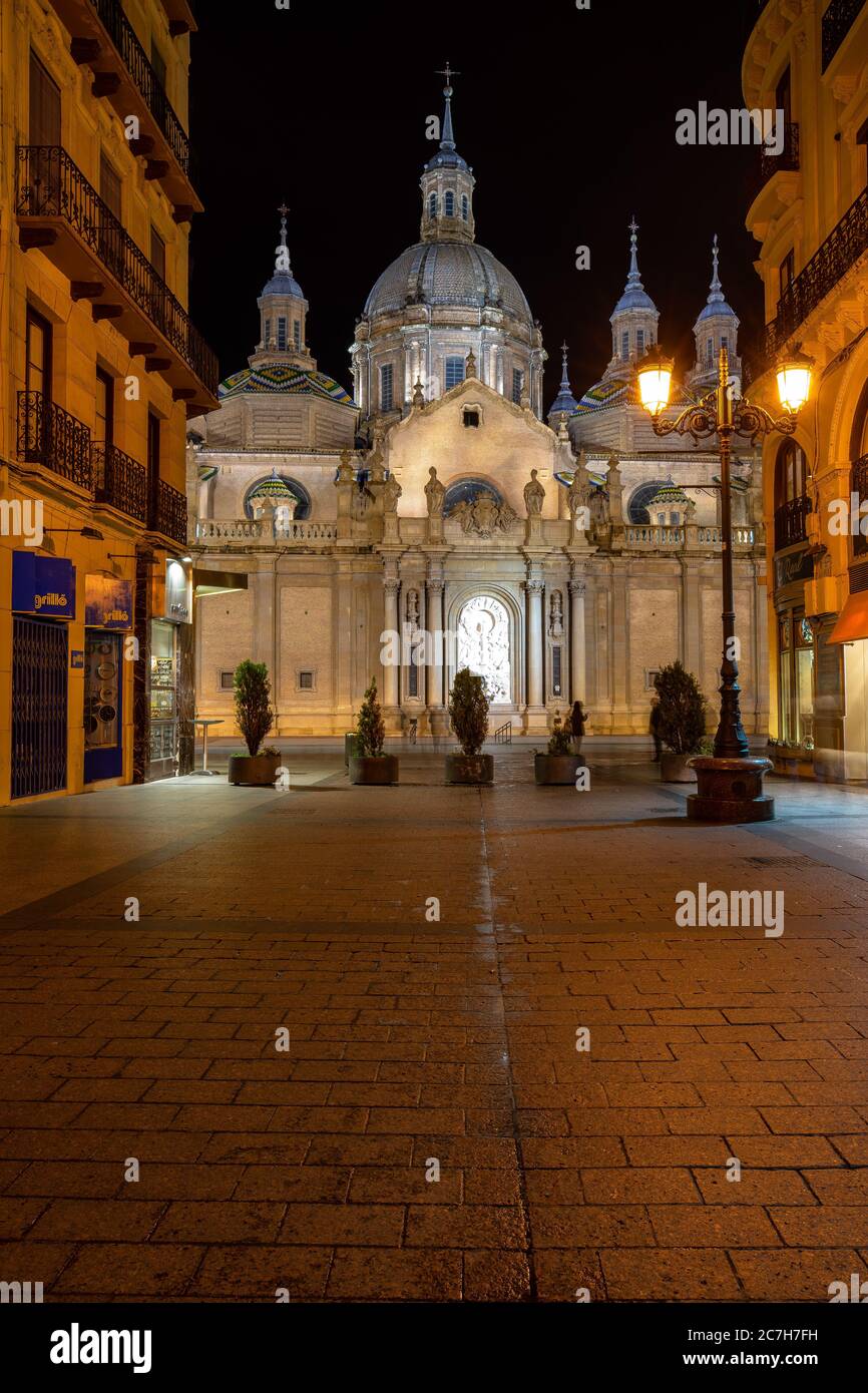 Europa, Spagna, Aragona, Saragozza, Catedral-Basílica de Nuestra Señora del Pilar Foto Stock
