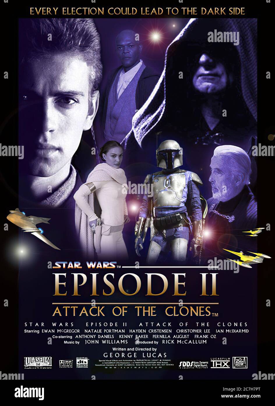 Star Wars episodio II attacco dei cloni - Movie Poster 02 Foto Stock