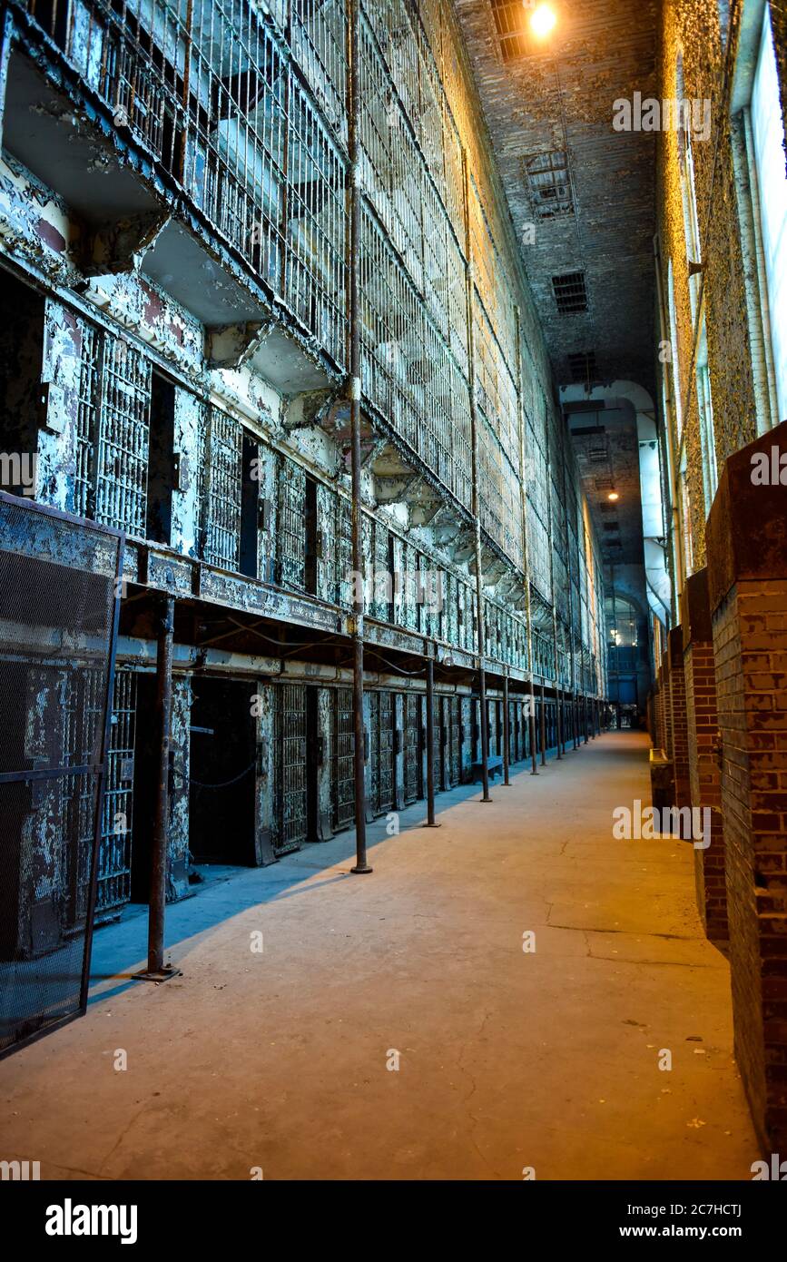 All'interno della prigione statale di Mansfield, Mansfield, Ohio. Foto Stock