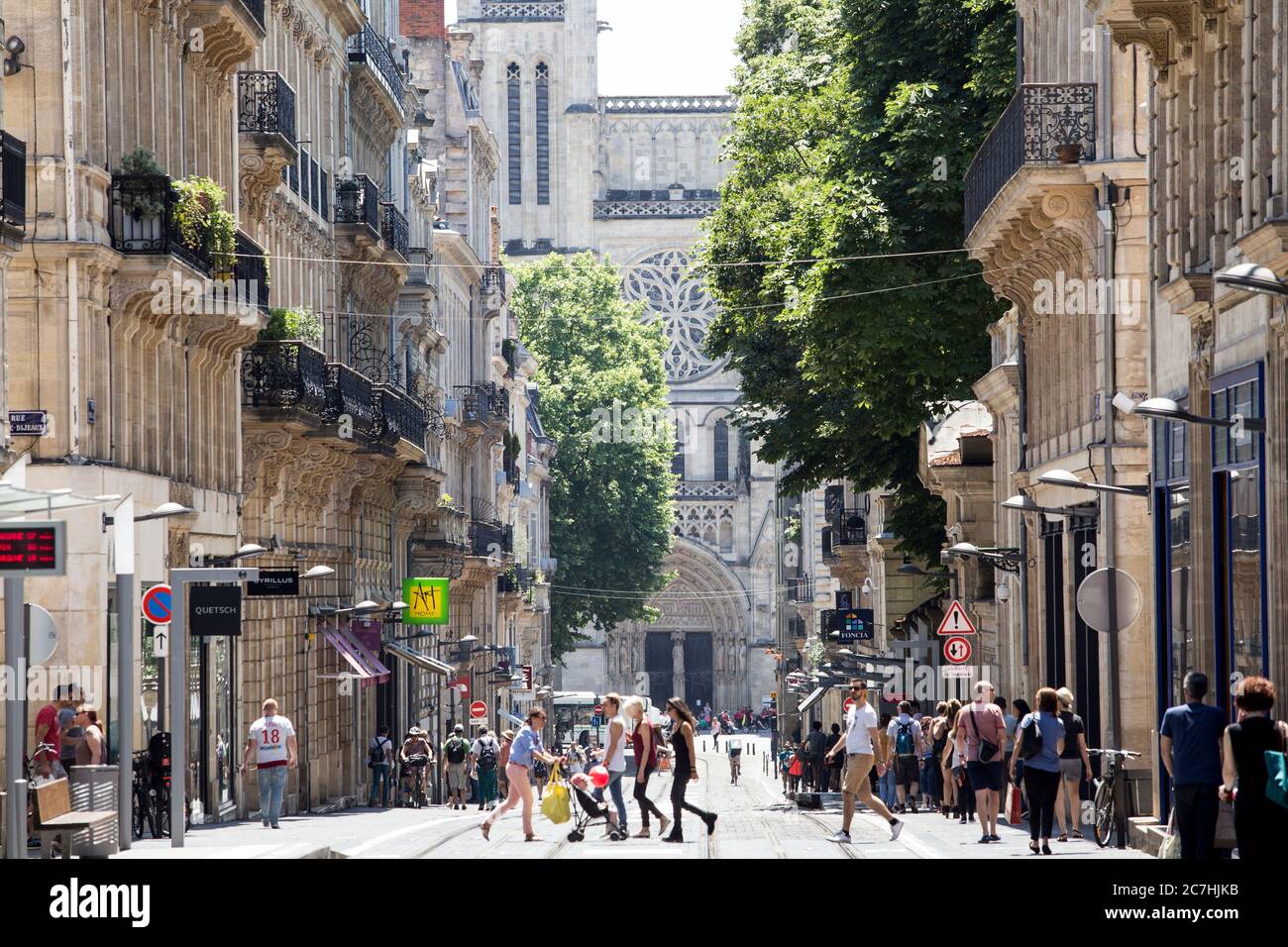 Vital Carles, strada dello shopping, Bordeaux Foto Stock