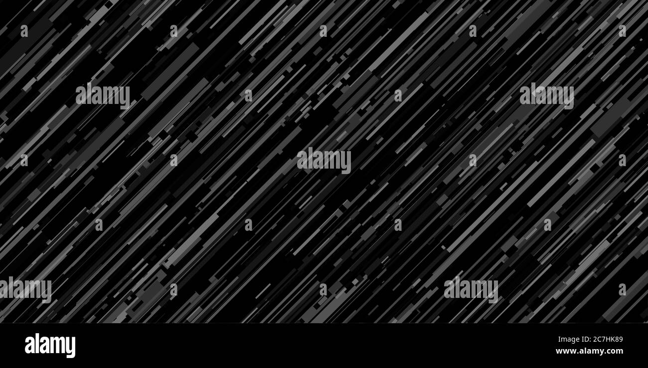 Nero scuro Cyber Glitch Abstract Pattern illustrazione vettoriale sfondo geometrico Arte Illustrazione Vettoriale