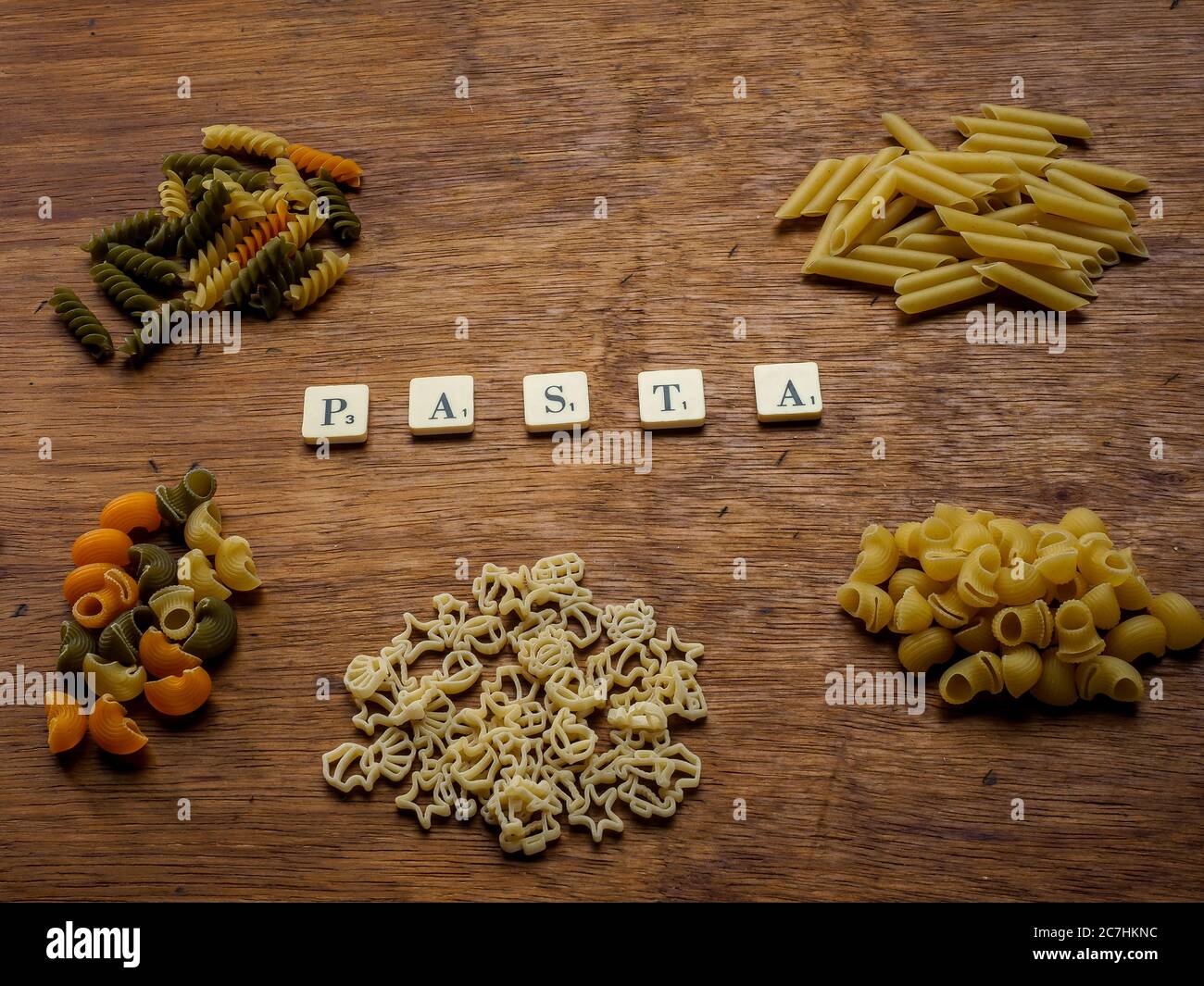 Vita morta di diversi tipi di pasta frolla Foto Stock