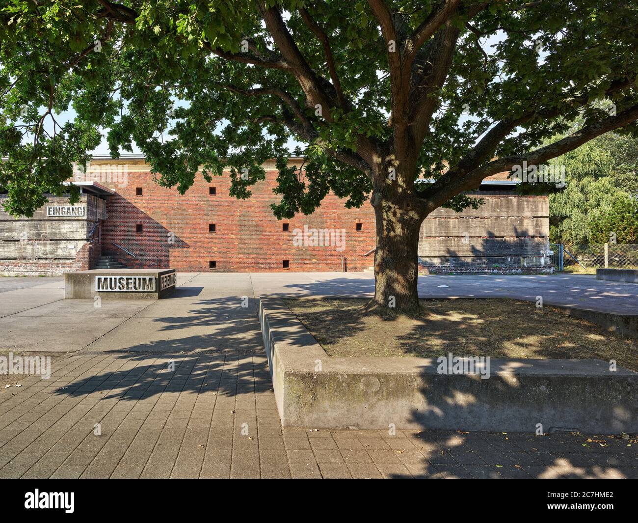 Centrale elettrica di Peenemünde, Centro di Ricerca Peenemünde Army, edificio in mattoni, edificio in mattoni di clinker, edificio storico, Wehrmacht, estate, sole, scatti interni, architettura Foto Stock