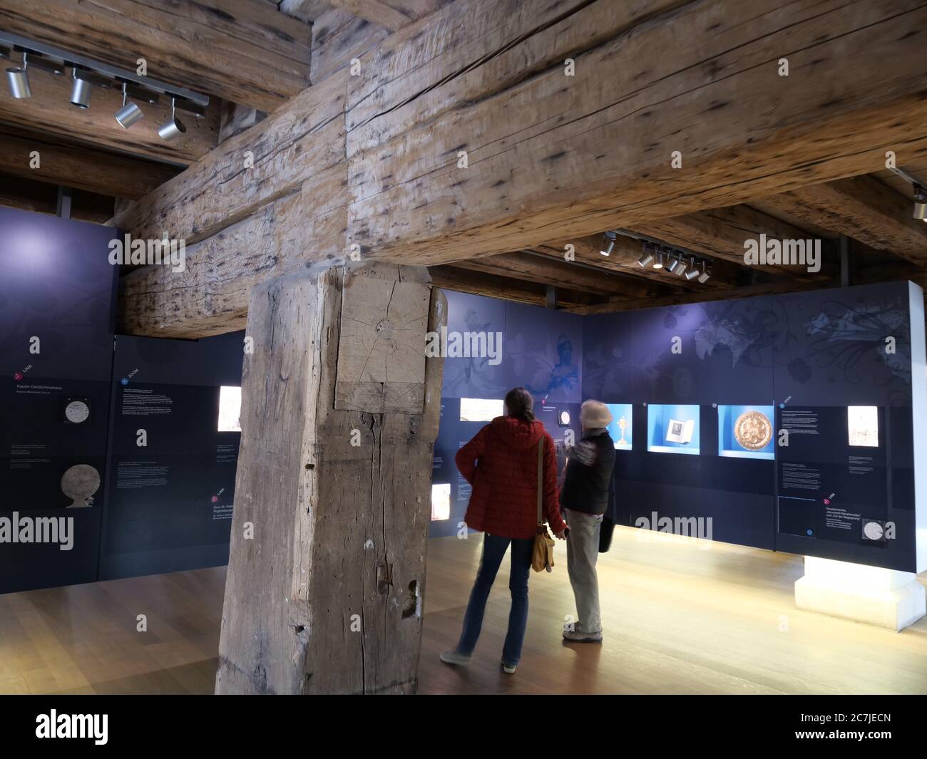 Regensburg, Centro visitatori del Patrimonio Mondiale dell'Umanità di Ratisbona, Salzstadel, Baviera, Germania Foto Stock