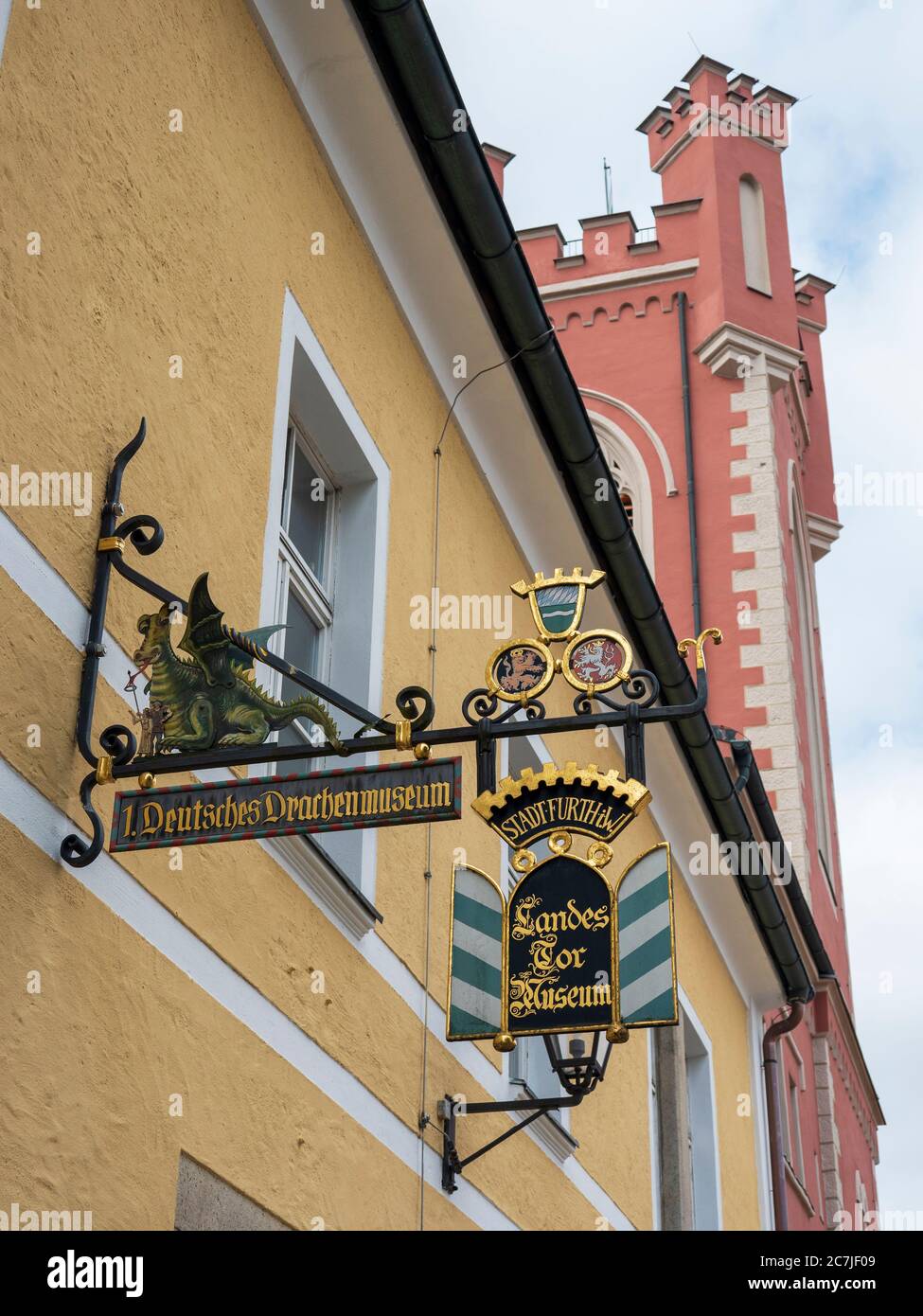 1. Museo del Drago Tedesco, Furth im Wald, Foresta Bavarese, Baviera, Germania Foto Stock