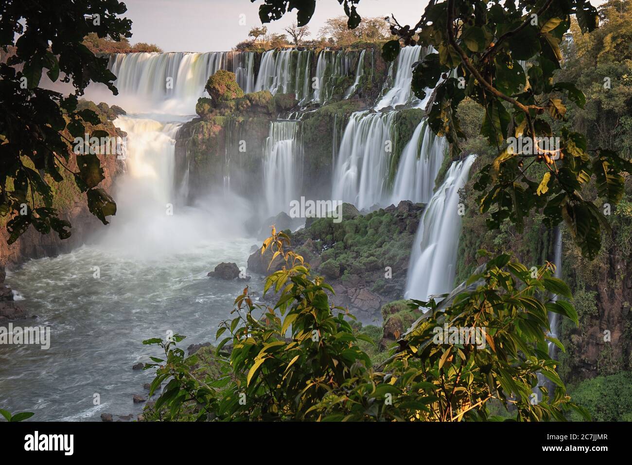 Cataratas del Iguaza, Parque Nacional Iguaza, provincia de Misiones, en el Nordeste, Argentina, Sud America Foto Stock