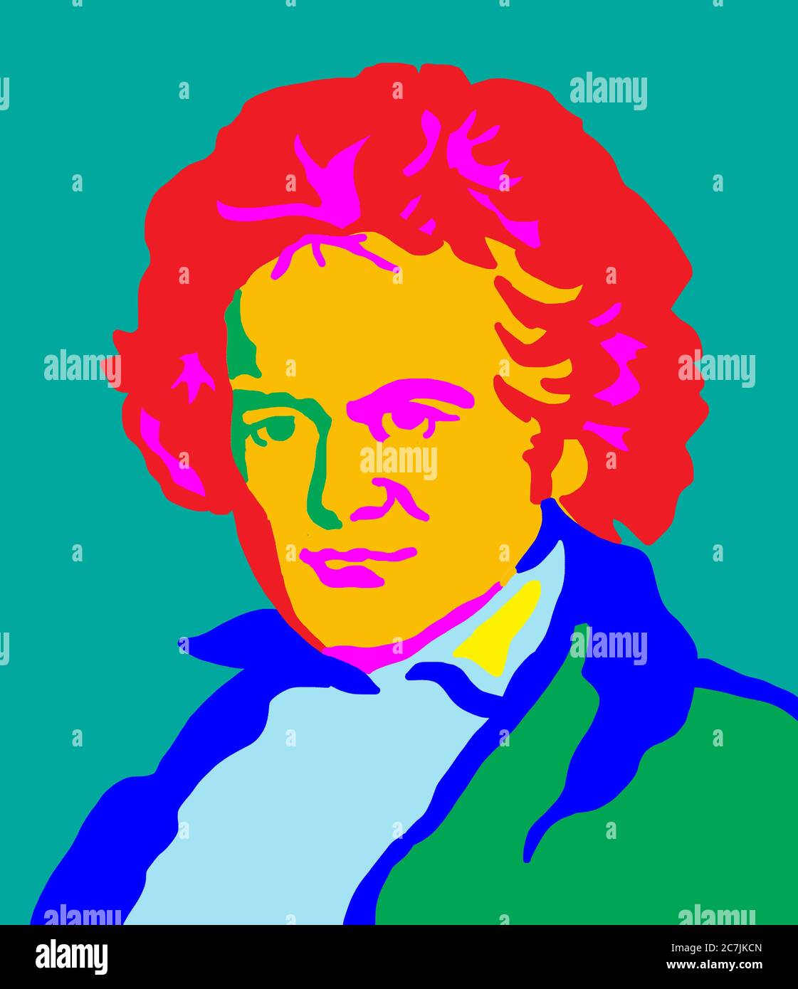 Beethoven, musica, 9. Sinfonia, anniversario, ode alla gioia, orchestra, pianoforte, classica, sinfonica, archi, strumenti a vento Foto Stock