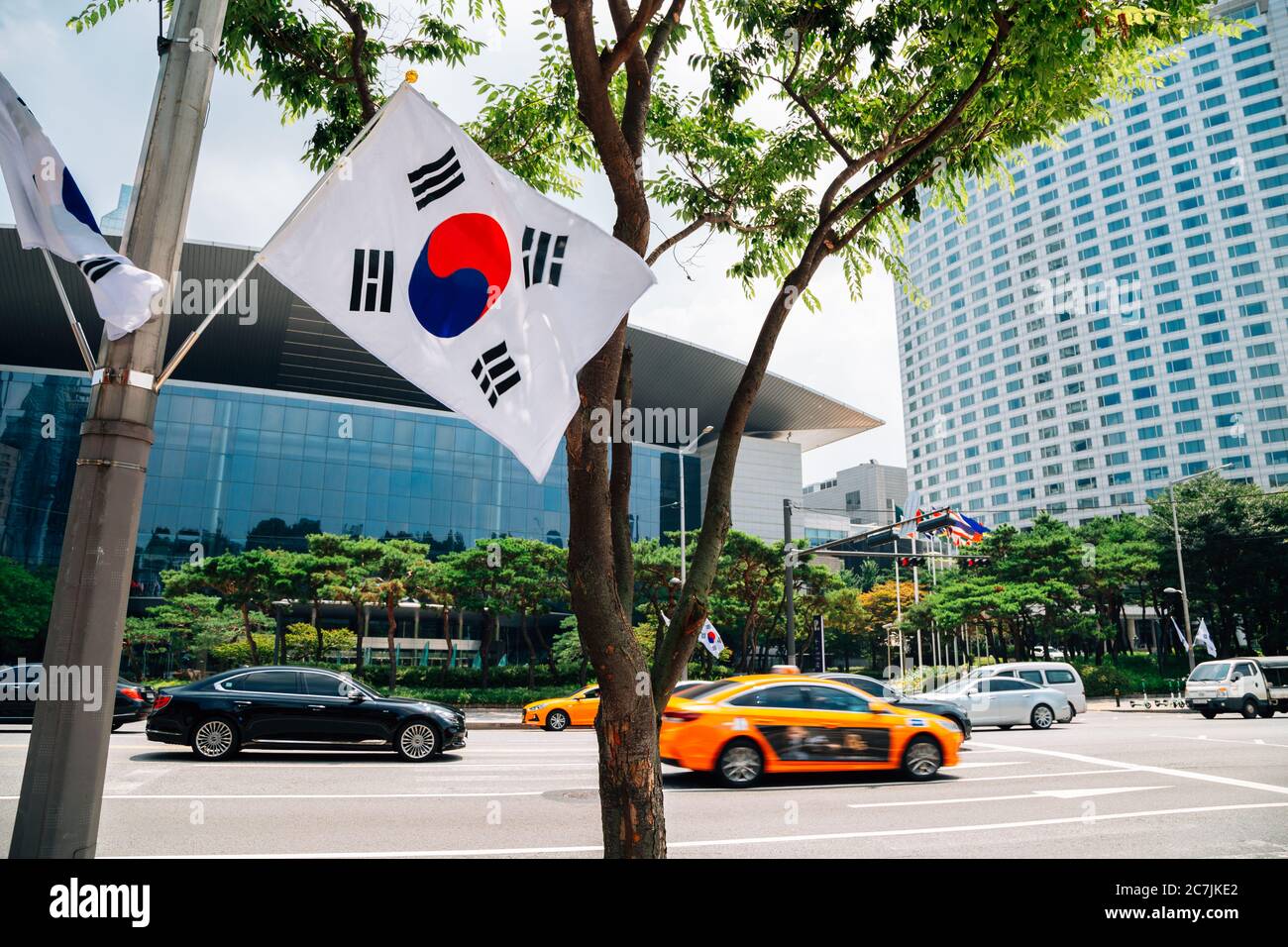 Seoul, Corea - 17 Luglio 2020 : Centro Congressi ed Esposizioni COEX nel quartiere di Gangnam Foto Stock