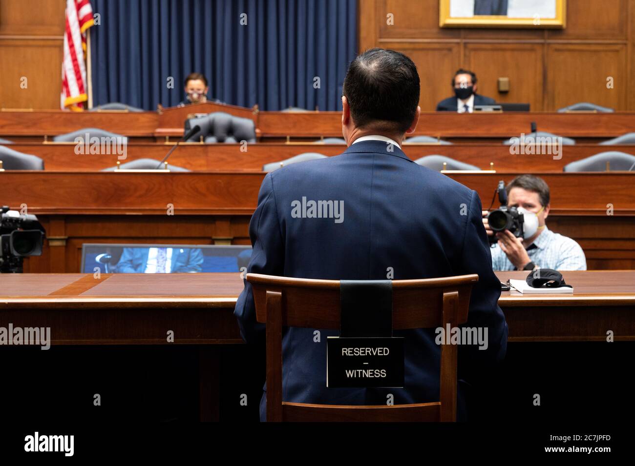 Washington, Stati Uniti. 17 luglio 2020. Il Segretario del Tesoro degli Stati Uniti, Steven Mnuchin, alla Camera Comitato per le piccole imprese, ha ascoltato "la supervisione della Small Business Administration e del Dipartimento dei programmi pandemici del Tesoro" presso il Campidoglio degli Stati Uniti. Credit: SOPA Images Limited/Alamy Live News Foto Stock