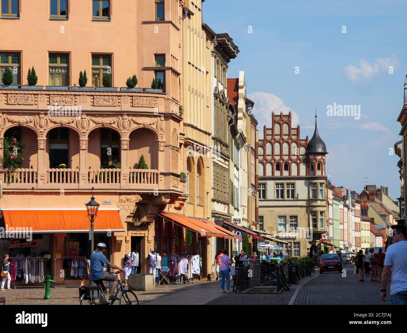 Lutherstadt Wittenberg, Patrimonio dell'Umanità dell'UNESCO, Sassonia-Anhalt, Germania Foto Stock