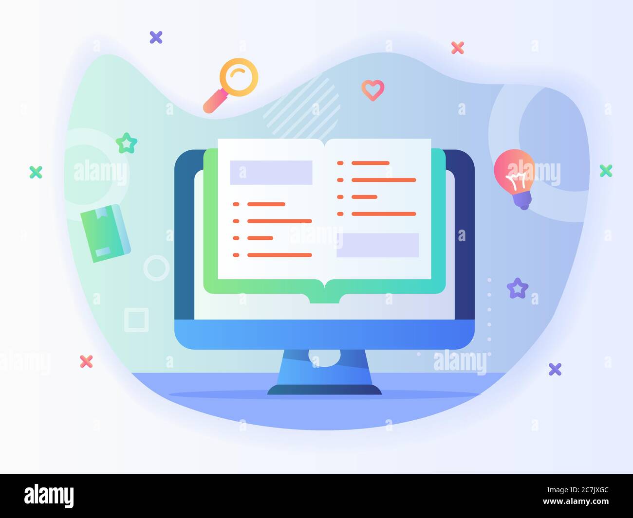 Webinar online sul concetto di smartphone con schermo video con stile piatto. Illustrazione Vettoriale