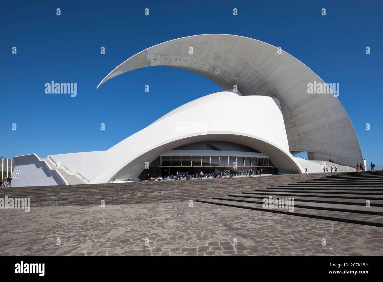 Auditorium dell'architetto Santiago Calatrava, sala congressi e concerti, Santa Cruz de Tenerife, Tenerife, Isole Canarie, Spagna Foto Stock