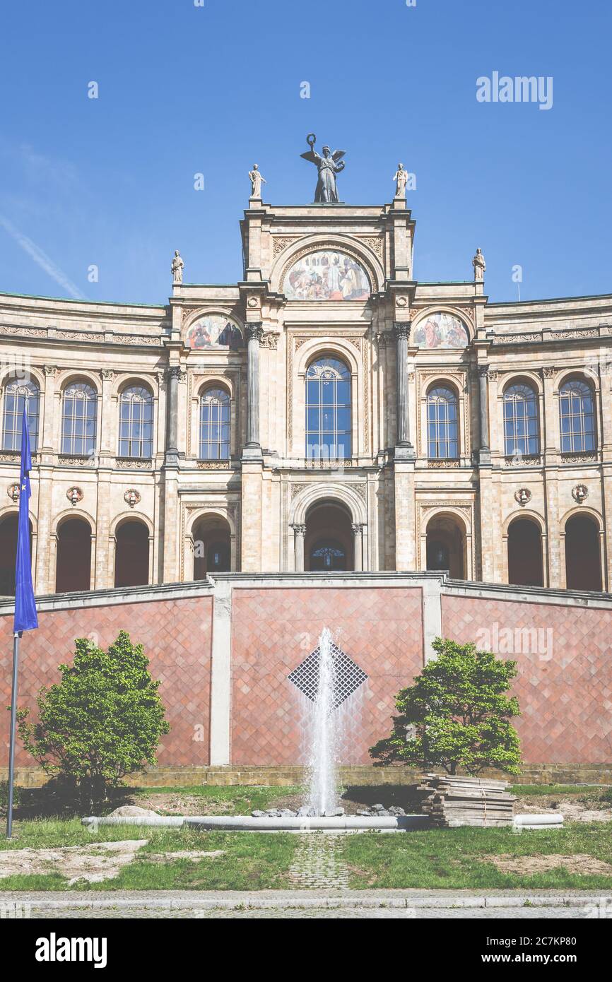 Maximilianeum, Parlamento di Stato bavarese, Monaco, Baviera Foto Stock