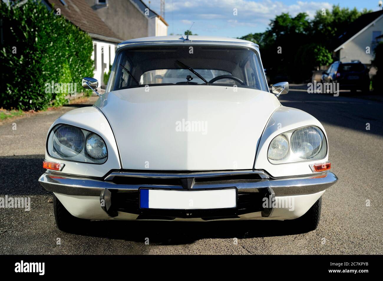 Citroën,Citroën DS, automobilistico, storico, viaggio, auto, oldtimer, auto classica, viaggio, passeggeri, vuoto, bagagli, retro, Foto Stock