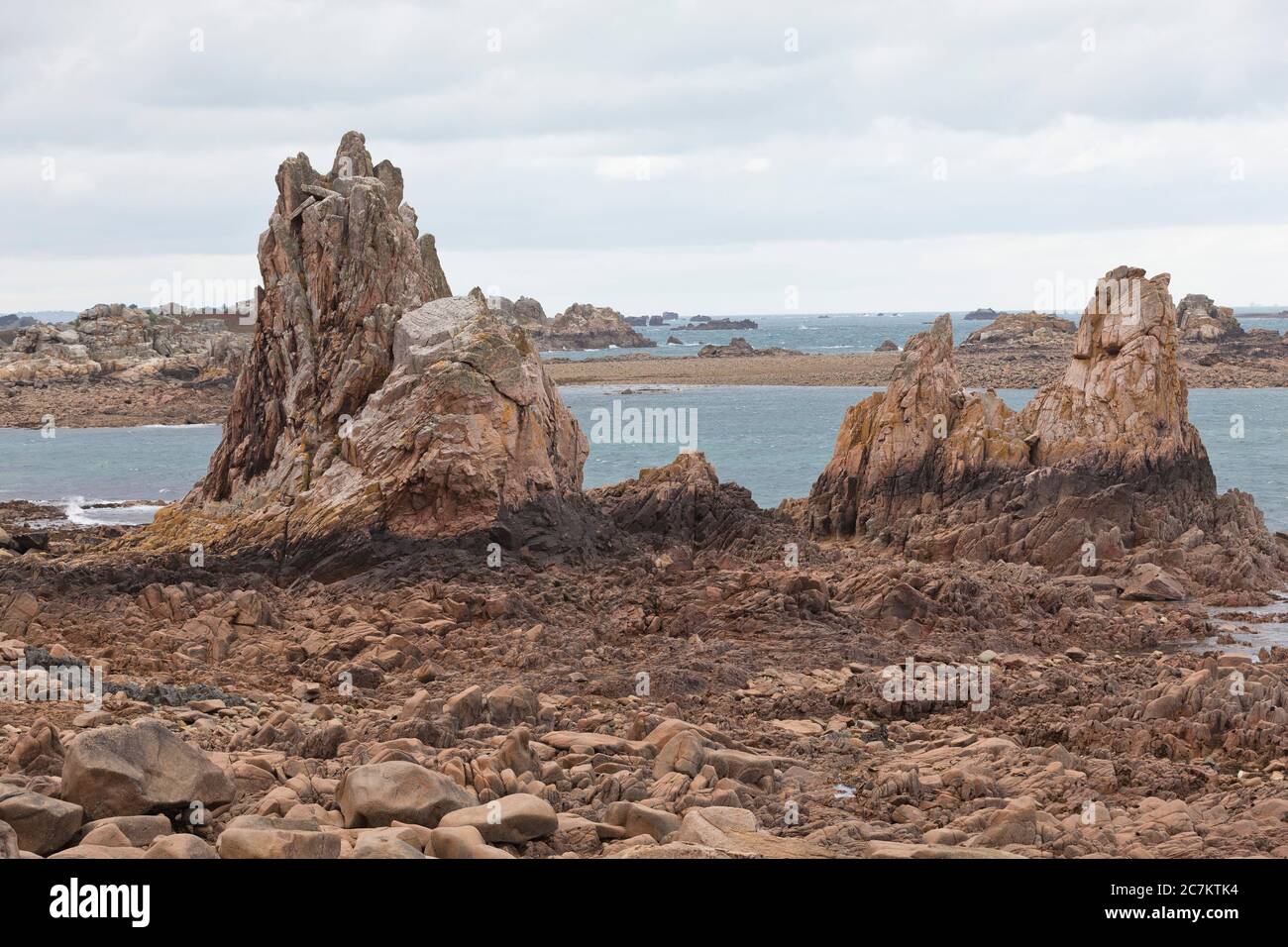 Porz Scaff Plougrescant Bretagna Foto Stock