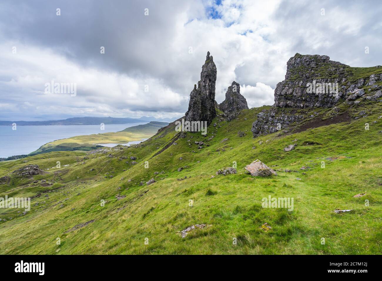 Old Man of Storr, Isola di Skye, Scozia, Foto Stock