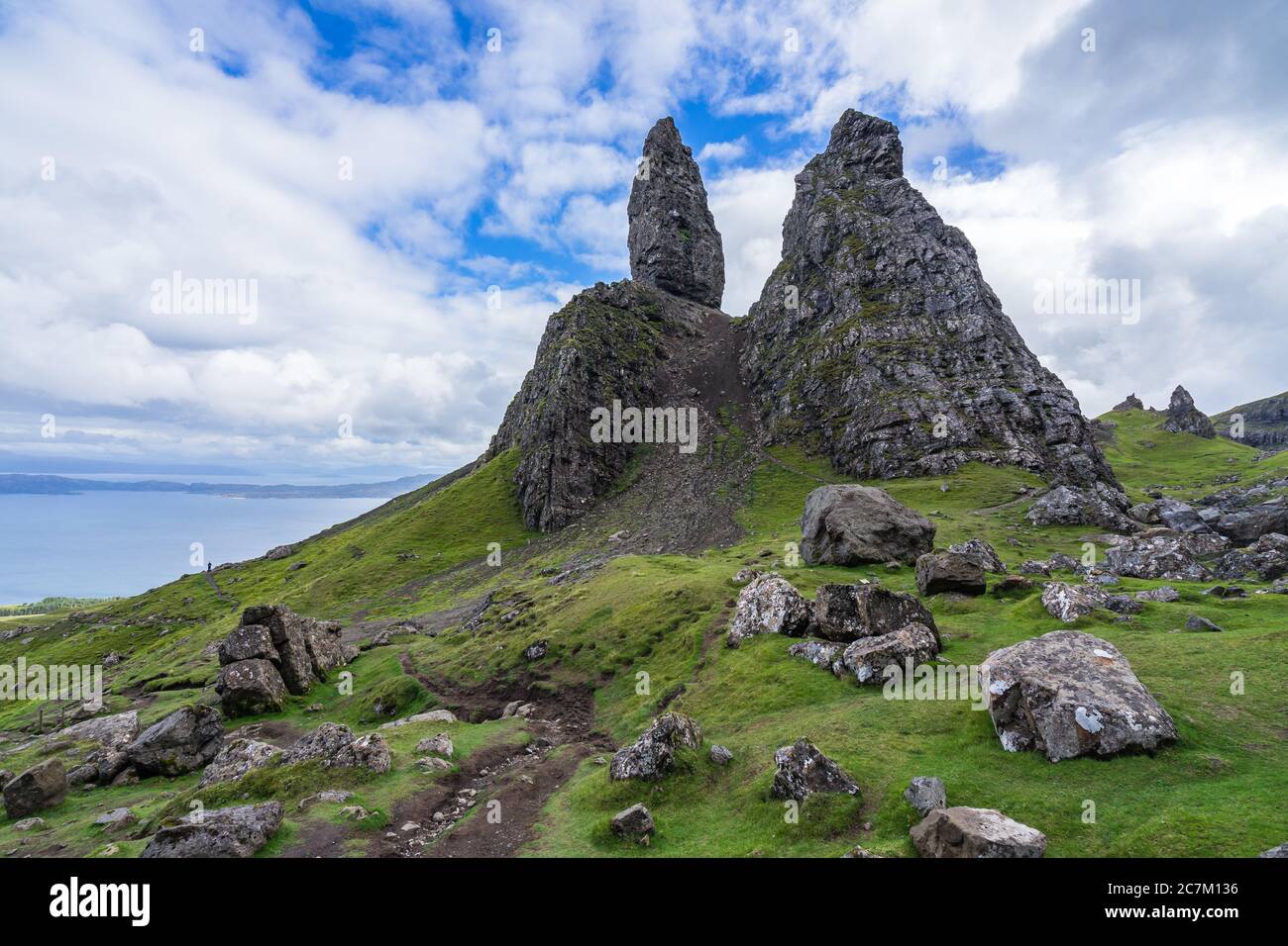 Old Man of Storr, Isola di Skye, Scozia, Foto Stock