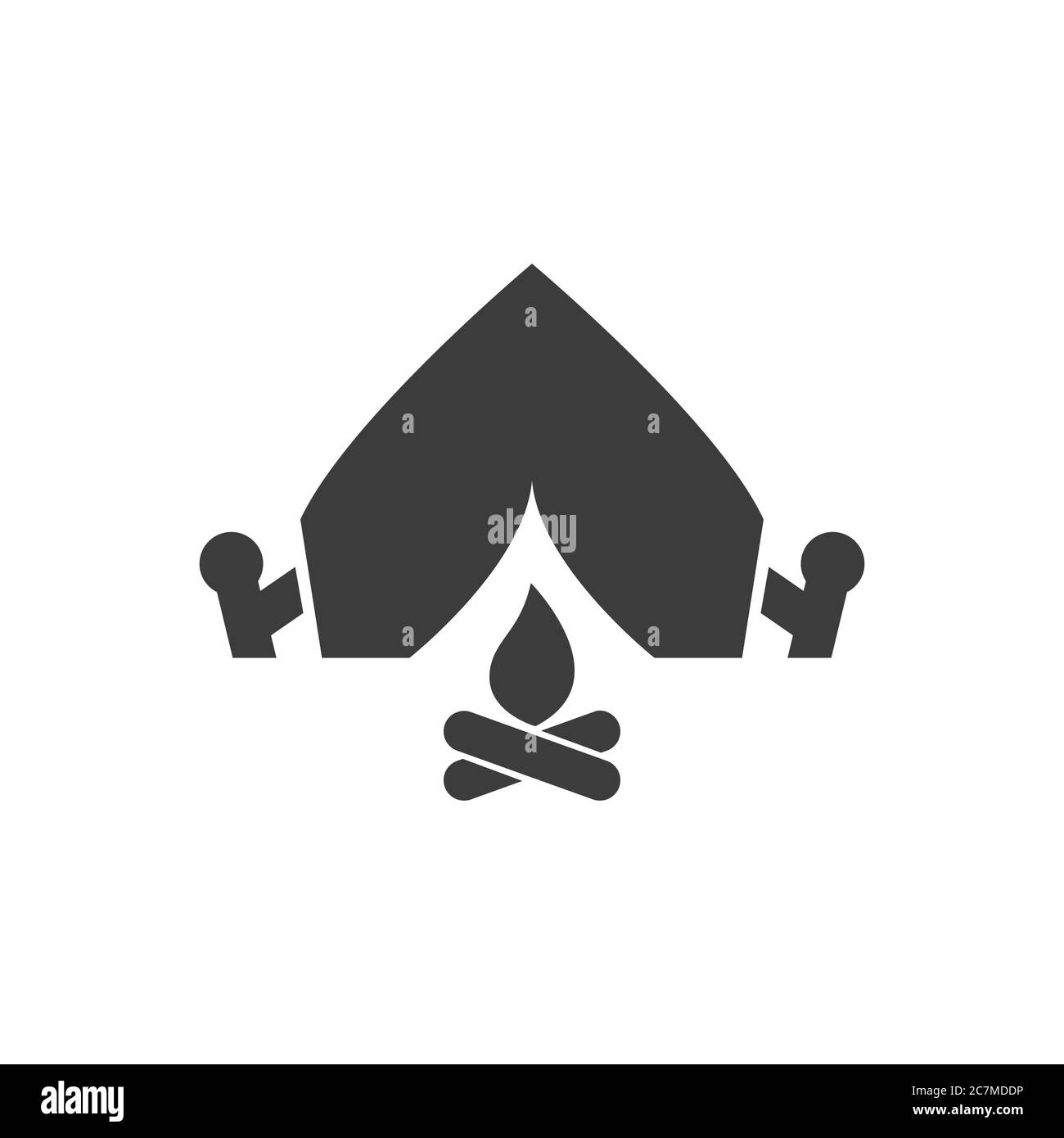 Icona di tenda Foto Stock