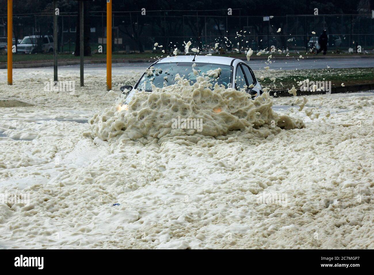 Una tempesta invernale del Capo molto pericolosa. Foto Stock