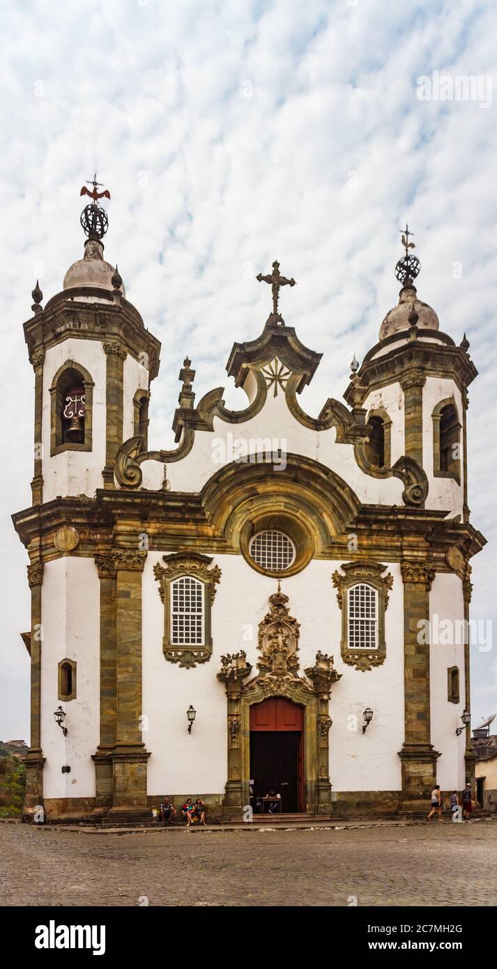 Chiesa di nostra Signora del Monte Carmelo a São João del-Rei, Minas Gerais, Brasile Foto Stock