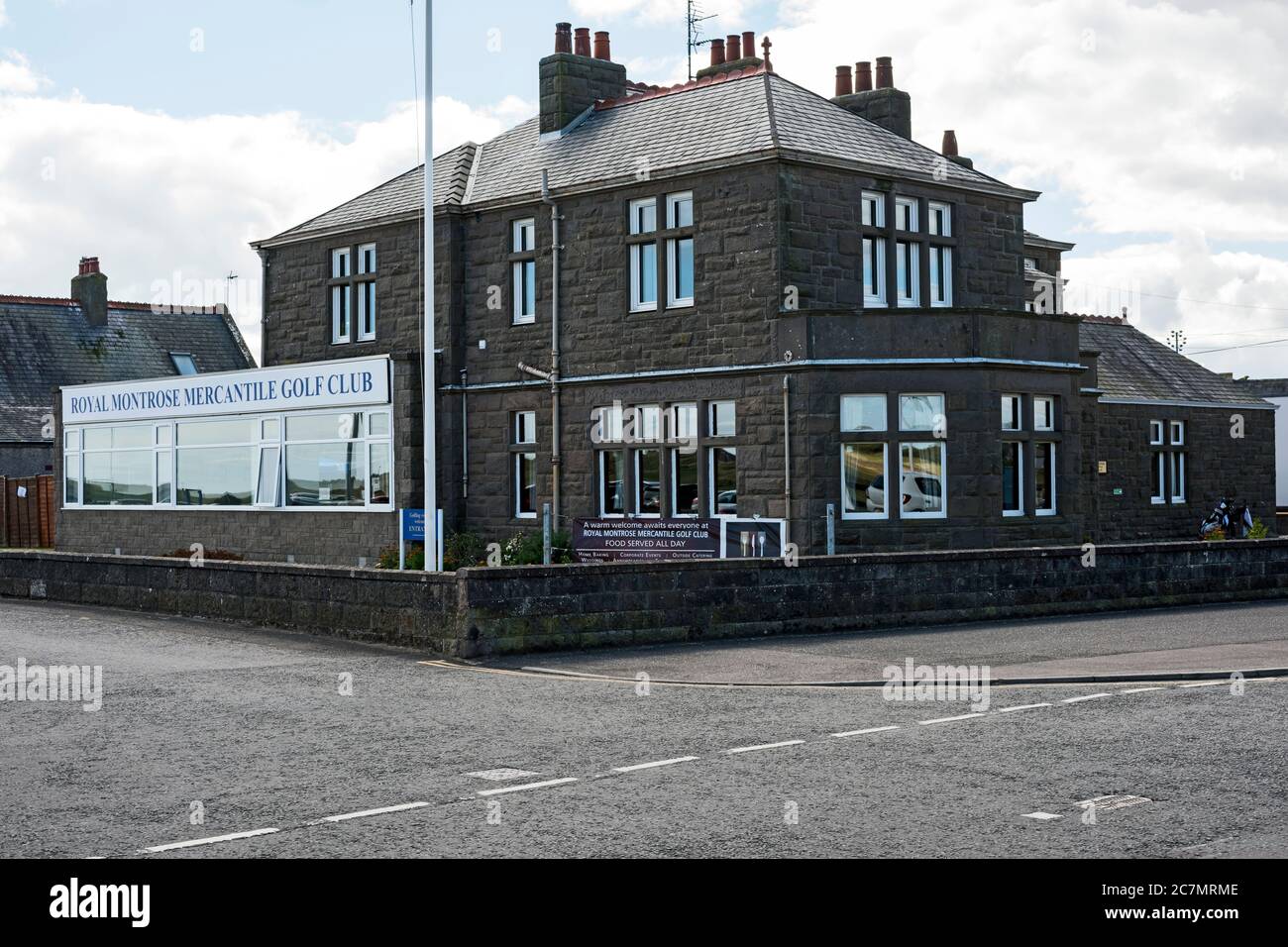 Immagine paesaggistica del Royal Montrose Mercantile Golf Club, Montrose, Angus, Scozia, UK. Foto Stock