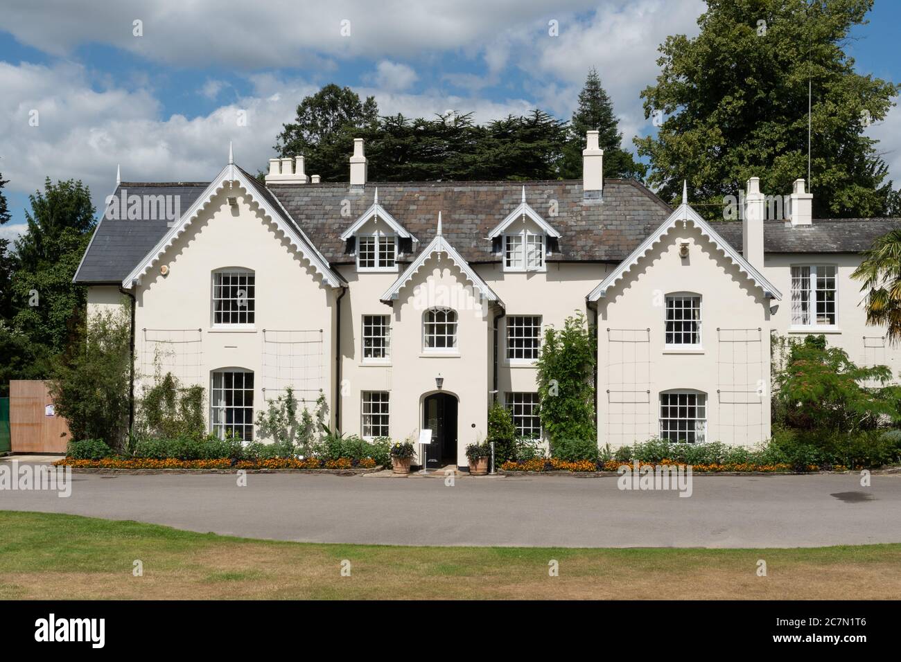 La casa di Jermyn a Sir Harold Hillier Gardens, Hampshire, Regno Unito Foto Stock