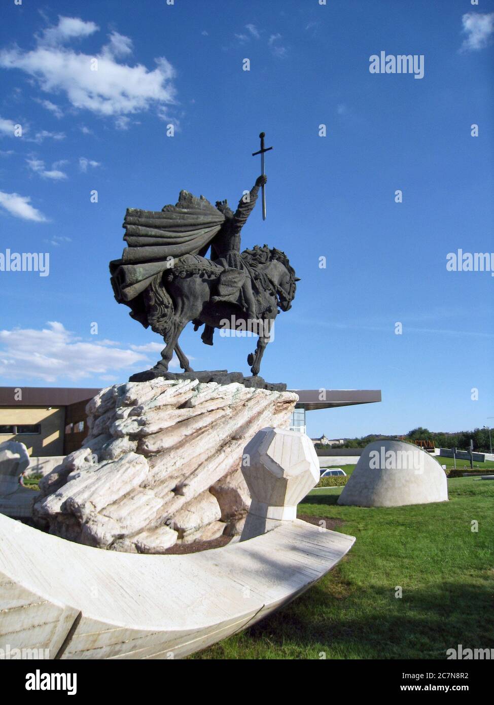 Statua di Alfonso VI, Toledo, Spagna Foto Stock