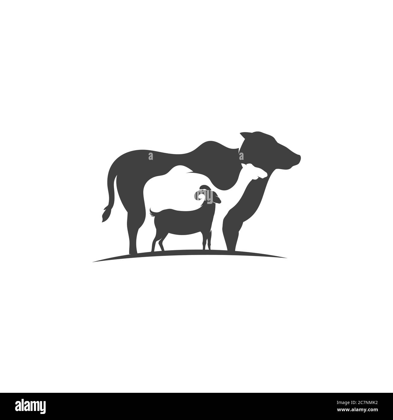 Modello di disegno con l'icona EID al Adha Mubarak Illustrazione Vettoriale