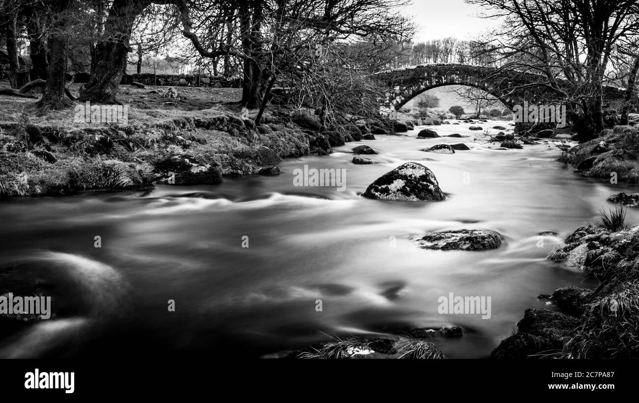 Ponte Prince Hall su Dartmoor Foto Stock