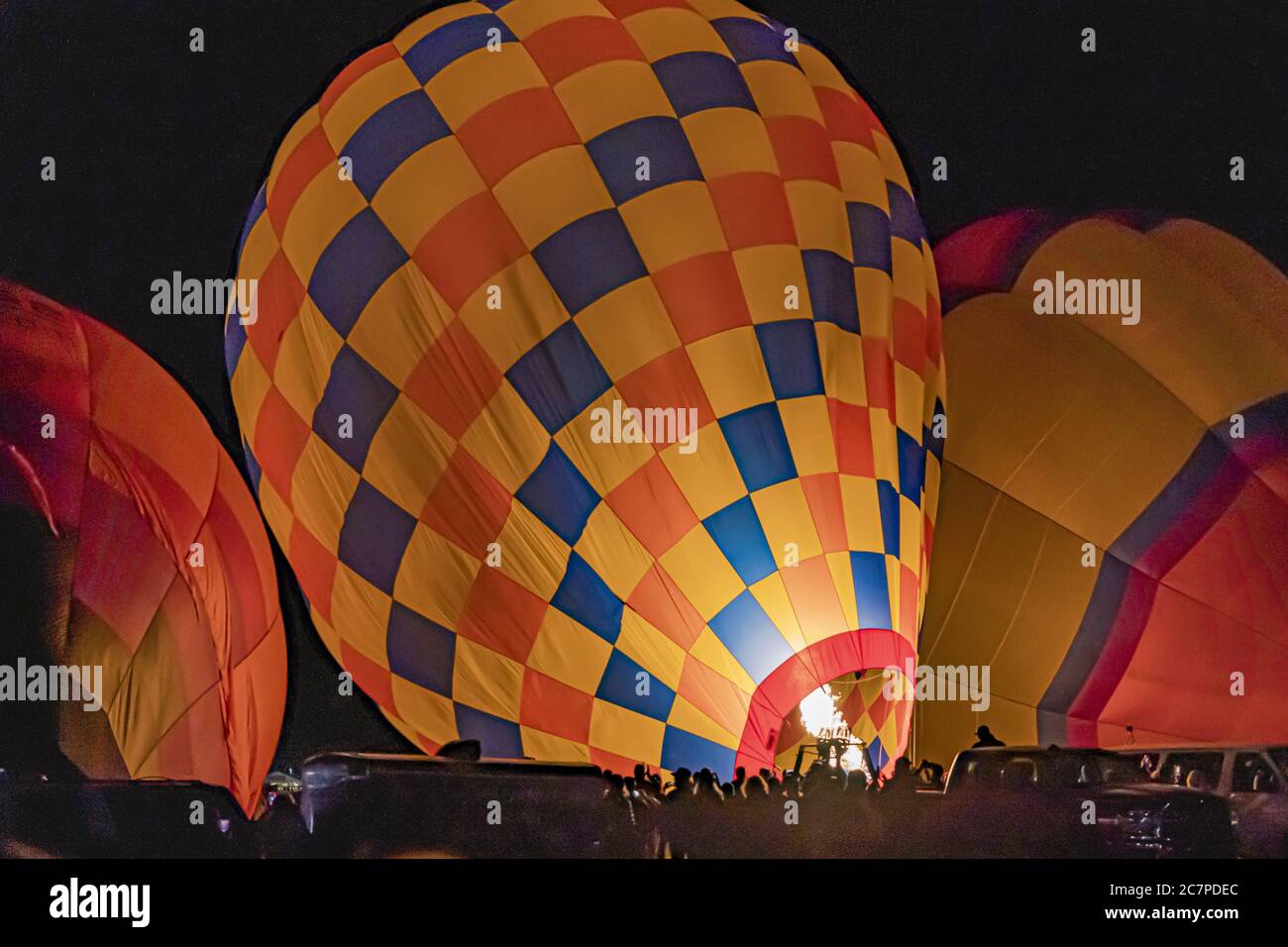 Mattina presso la Albuquerque Balloon Fiesta Foto Stock