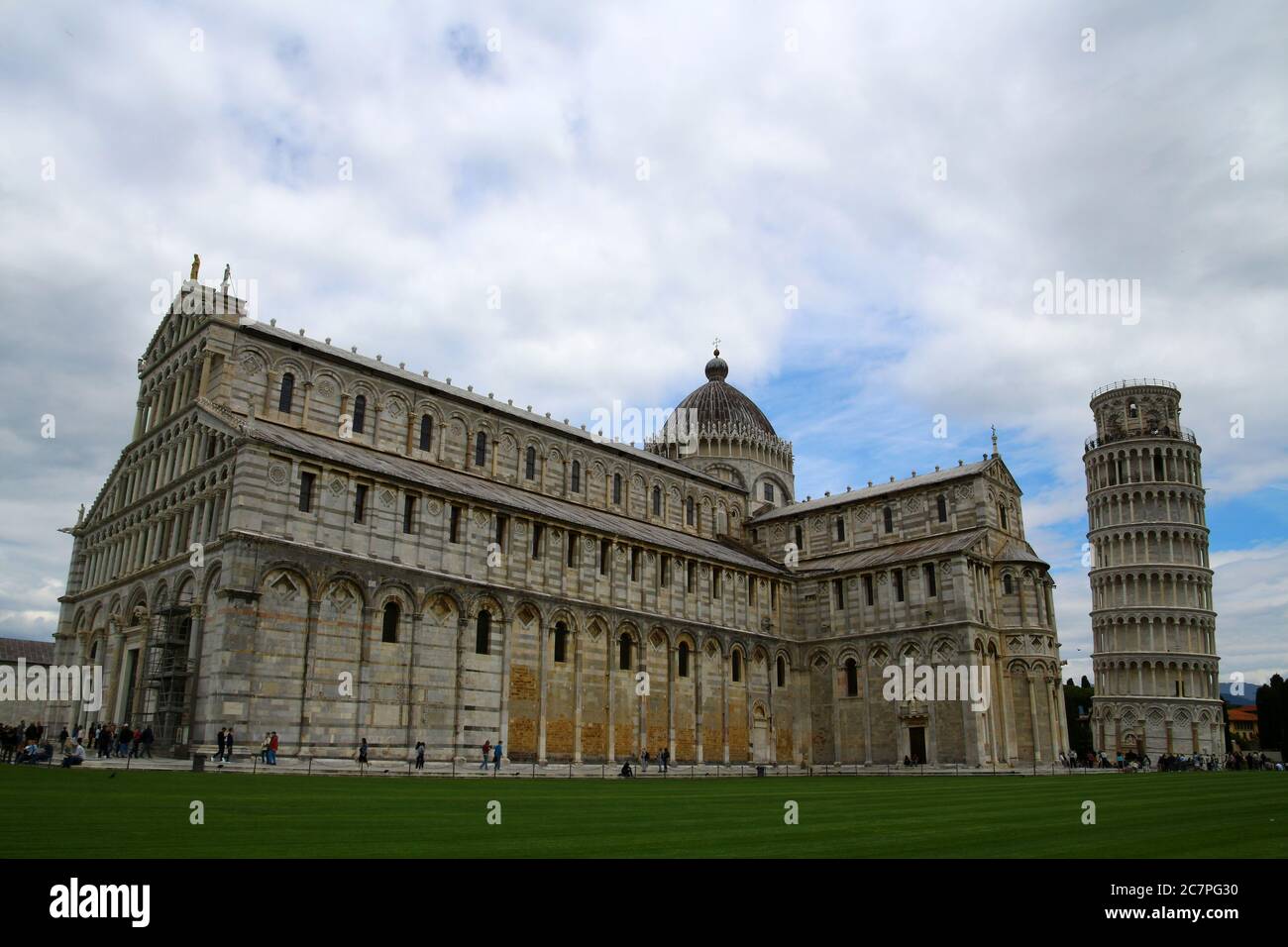 Cattedrale di Pisa con Torre Pendente Foto Stock