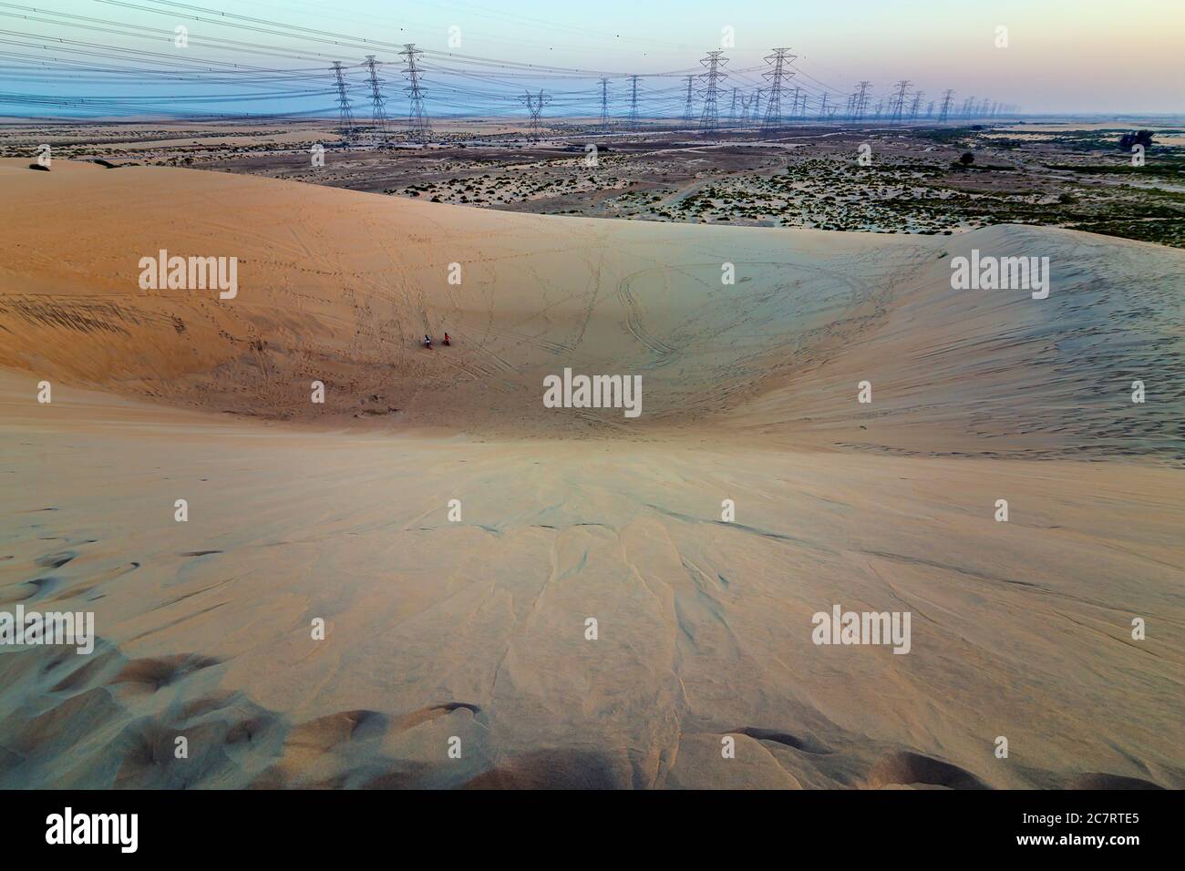 Splendida vista sul deserto in al Hofuf Arabia Saudita Foto Stock