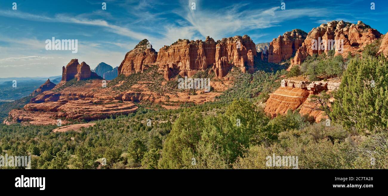 Schnebly Hill Road nella regione di Red Rock vicino a Sedona, Arizona, Stati Uniti Foto Stock