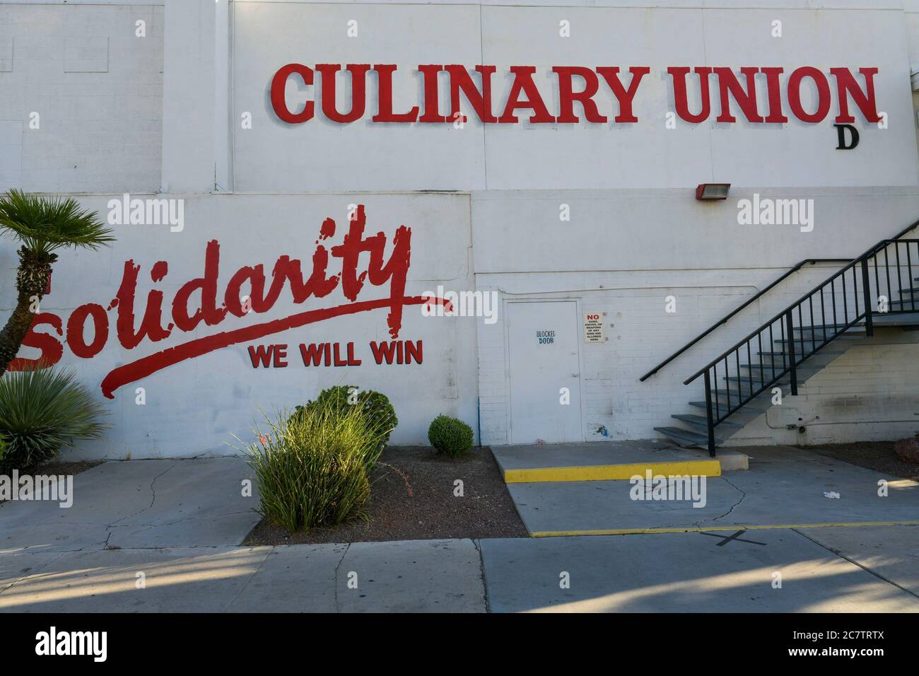 Las Vegas NV, Stati Uniti. 19 luglio 2020. L'Unione dei lavoratori culinari riferisce 22 morti di lavoratori e 352 ricoveri ospedalieri dei membri della loro famiglia a seguito del coronavirus a Las Vegas, Nevada, il 19 luglio 2020. Credit: Damairs carter/Media Punch/Alamy Live News Foto Stock