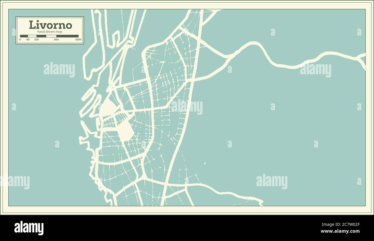 Livorno map immagini e fotografie stock ad alta risoluzione - Alamy